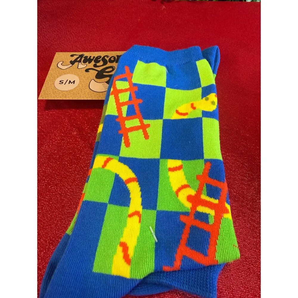 Bundle  2 New Awesome Socks Club Crew Socks 